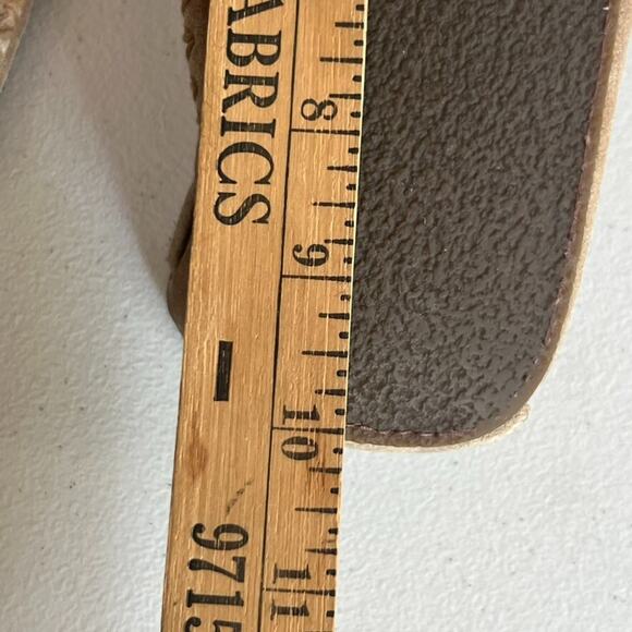 LL Bean Moccasin Slipper Women's Size 9 Hearthside Suede Sherpa Lined - Picture 10 of 12